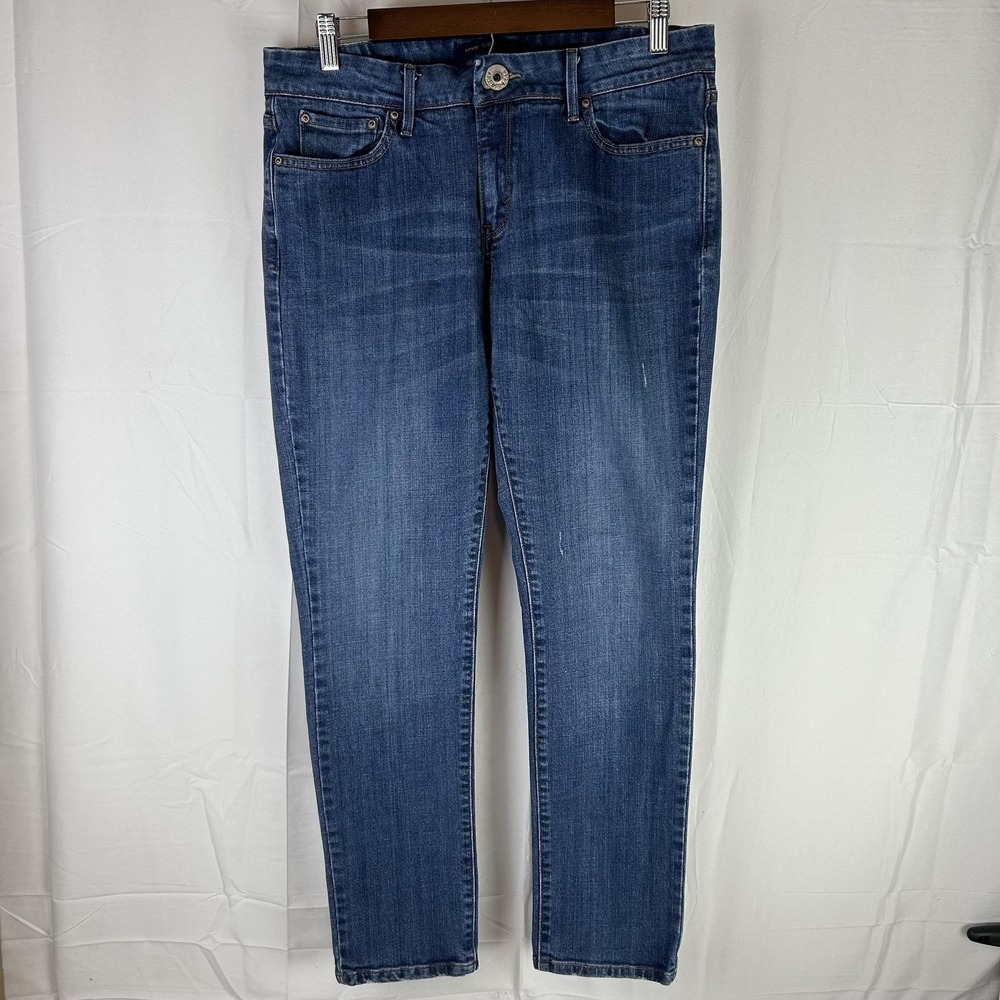 Levis Jeans Womens 12 Medium Blue 545 Skinny Leg Stretch Denim Medium Wash‎